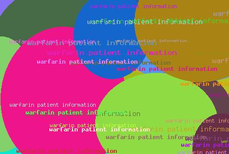 warfarin patient information